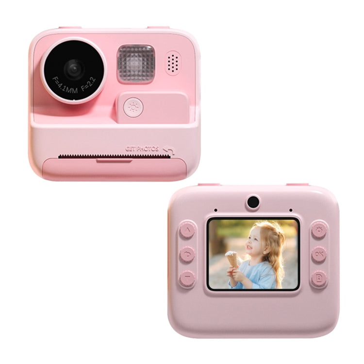 Câmara instantânea para crianças com impressão, 4800W pixels, ecrã de 2 polegadas, câmara fotográfica de lente dupla, K27 rosa, K27 amarelo