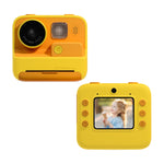 Câmara instantânea para crianças com impressão, 4800W pixels, ecrã de 2 polegadas, câmara fotográfica de lente dupla, K27 rosa, K27 amarelo