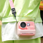 Câmara instantânea para crianças com impressão, 4800W pixels, ecrã de 2 polegadas, câmara fotográfica de lente dupla, K27 rosa, K27 amarelo