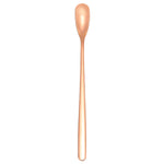 Colher Quadrada de 15cm em Aço Inoxidável 304 para Café com Cabo Longo, Colher para Mistura, Cor Aço Inoxidável, Dourado Titânio, Dourado Rosé, Preto Titânio, Azul, Roxo