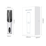 Electric Waterproof Hairdresser Children Low Noise Rechargeable Push Clipper, Suction Upgrade Version White