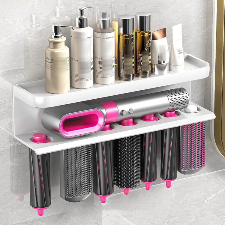 Prateleira de Parede para Armazenamento Dyson Airwrap, Tipo A Preto e Dourado, Tipo B Preto e Dourado, Tipo A Preto, Tipo B Preto, Tipo C Dobrável para Baixo, Tipo C Dobrável para Cima