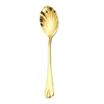 Colher em Forma de Gota de Água em Aço Inoxidável para Sorvete e Mistura de Café, Cor Aço Inoxidável, Dourado, Dourado Rosé, Colorido, Azul, Preto