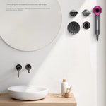 Suporte Magnético de Parede para Casa de Banho sem Perfuração para Secador de Cabelo Dyson, Suporte para Bocal do Secador Dyson