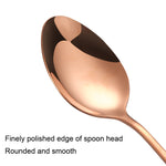 Conjunto de 16 Peças de Faca e Garfo em Aço Inoxidável Dourado com Caixa de Cartão Talheres Ocidentais, Cor Aço Inoxidável, Dourado, Dourado Rosé, Colorido, Preto