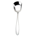 Colher Pequena em Aço Inoxidável 304 Brilhante com Cabeça Plana Espessada e Fundo Plano para Servir, Cor Aço Inoxidável, Dourado Titânio, Dourado Rosé, Colorido, Preto, Azul