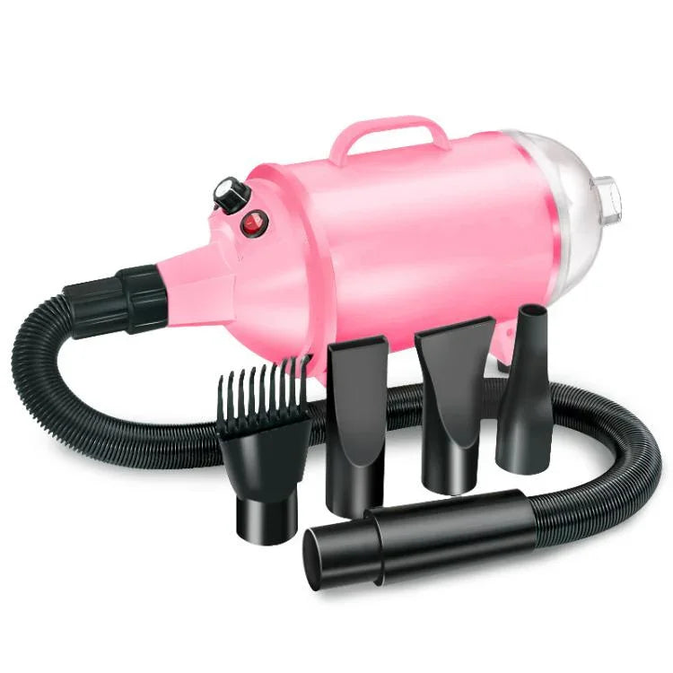 Secador para Cães 2100W com Velocidade Contínua, Soprador de Pêlo para Animais com Aspirador, Ficha UK 220V, Ficha EU 220V, Ficha AU 220V, Ficha US 110V