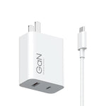 Carregador Rápido Inteligente Original Xiaomi 67W GaN 1C+1A Porta Dupla, Ficha EUA, MDY-14