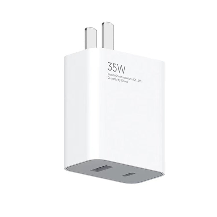Carregador Portátil Original Xiaomi 35W USB-C+USB-A de Carga Rápida Porta Dupla (1C+1A), Ficha EUA, 35W