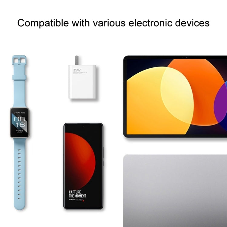Carregador Portátil Original Xiaomi 35W USB-C+USB-A de Carga Rápida Porta Dupla (1C+1A), Ficha EUA, 35W