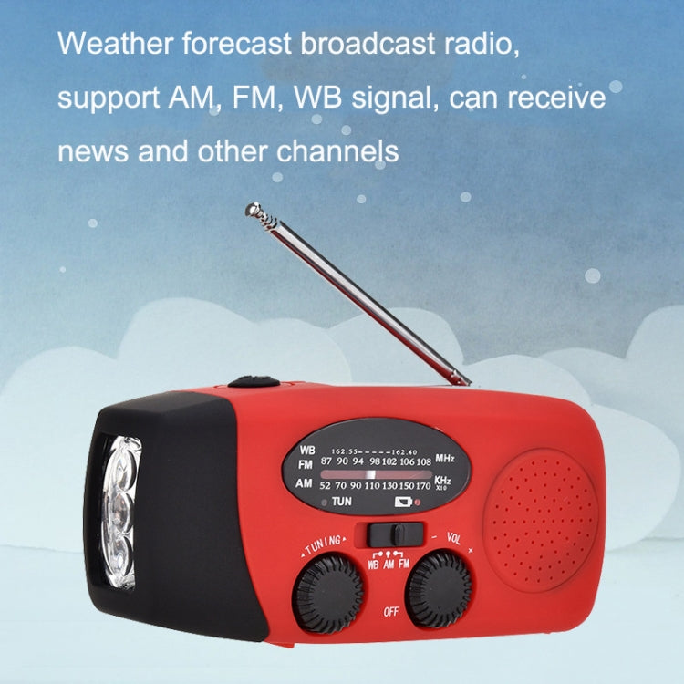 Rádio portátil móvel de prevenção de desastres e emergência com carregamento solar HanRongda HRD-902, HRD-902