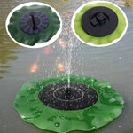 Fonte Solar de Folha de Lótus para Jardim Exterior Paisagismo Flutuante, 28cm
