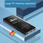 Leitor de música MP3/MP4 Bluetooth para estudantes com reprodução de e-book, sem cartão de memória, com cartão de memória de 8GB, com cartão de memória de 16GB, com cartão de memória de 32GB, com cartão de memória de 64GB