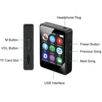 Leitor de música MP3 Bluetooth 5.0, gravador de e-book, MP4 Walkman, sem cartão de memória, 8GB, 16GB, 32GB, 64GB, 128GB