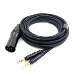 Para Cabo de Auriculares Balanceados Beyer T1 (2.ª/3.ª Geração) T5 / Amiro, Adaptador 3,5mm+6,35mm, Ponta XLR 4 Núcleos