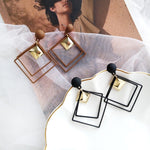 5 pares de brincos para senhora em liga com costura dupla de diamante