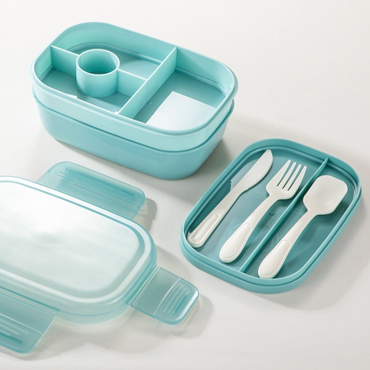 Caixa de Almoço com Compartimento Selado para Crianças de Grande Capacidade 1900ML para Micro-ondas, Azul Claro, Rosa, Verde Claro, Azul, Verde