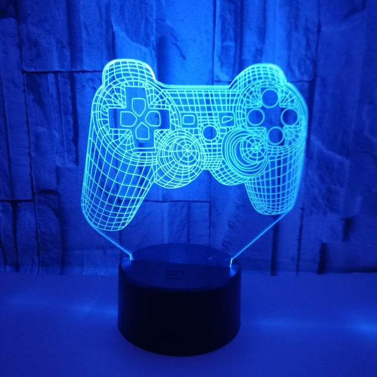Comando de jogo 3D com luzes LED coloridas tridimensionais, base preta tátil, base rachada tátil, base preta tátil + controlo remoto, base rachada tátil + controlo remoto