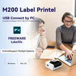 Impressora Térmica Portátil Bluetooth Phomemo M200 para Etiquetas com Código QR, M200