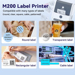 Impressora Térmica Portátil Bluetooth Phomemo M200 para Etiquetas com Código QR, M200
