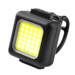 Lâmpada COB para Bicicleta de Montanha Mini USB Recarregável, Impermeável, Luz de Cabeça Branca, Luz Traseira Vermelha, Luz de Cabeça Branca + Luz Traseira Vermelha