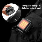 Lâmpada COB para Bicicleta de Montanha Mini USB Recarregável, Impermeável, Luz de Cabeça Branca, Luz Traseira Vermelha, Luz de Cabeça Branca + Luz Traseira Vermelha