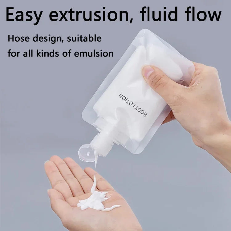 Conjunto de 20 Bolsas de Viagem Recarregáveis Vazias para Loção e Champô, 30ml, 50ml, 100ml