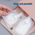 Conjunto de 20 Bolsas de Viagem Recarregáveis Vazias para Loção e Champô, 30ml, 50ml, 100ml
