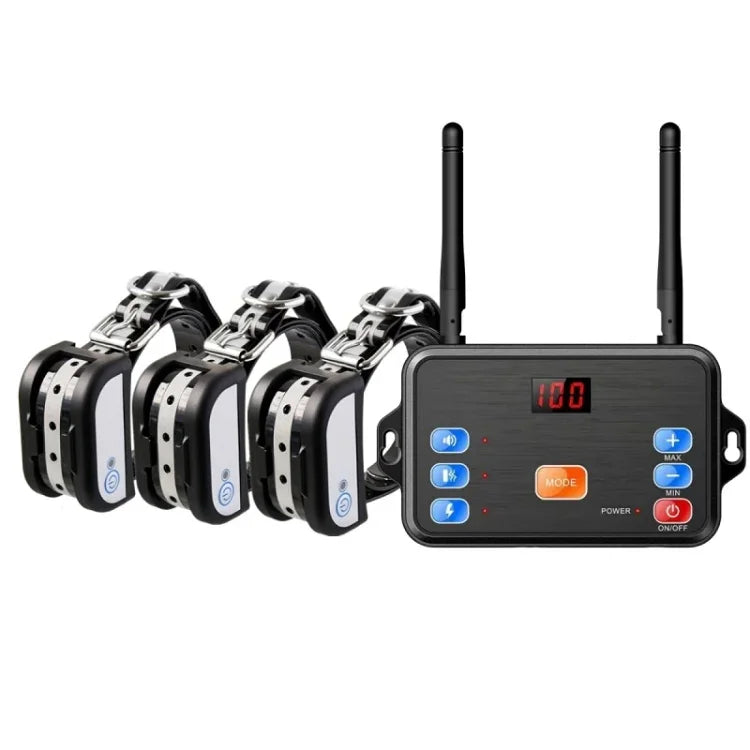 Cerca Sem Fios 2 em 1 para Animais com Controlo de Latidos Treinador Inteligente para Cães, 1 Para 1, 1 Para 2, 1 Para 3