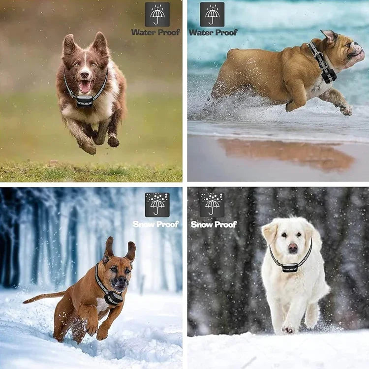 Cerca Sem Fios 2 em 1 para Animais com Controlo de Latidos Treinador Inteligente para Cães, 1 Para 1, 1 Para 2, 1 Para 3
