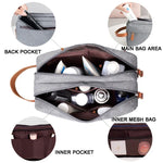 Bolsa de Higiene de Viagem Masculina de Dupla Camada Acessórios de Viagem Bolsa Portátil à Prova de Humidade