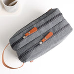 Bolsa de Higiene de Viagem Masculina de Dupla Camada Acessórios de Viagem Bolsa Portátil à Prova de Humidade