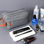 Bolsa de Higiene de Viagem Masculina de Dupla Camada Acessórios de Viagem Bolsa Portátil à Prova de Humidade