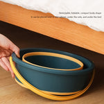 Balde Dobrável Portátil de Plástico Espesso 10L Médio para Exterior, Barril para Pesca, Viagem de Carro, Balde para Lavar, Médio 10L