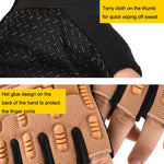 Luvas de meio dedo para crianças para treino militar, patinagem e equilíbrio ao ar livre, M, L