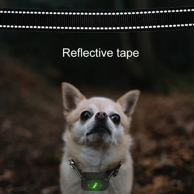 Treinador Inteligente para Cães com Choque Elétrico Impermeável Recarregável e Controlo Remoto para Parar Latidos