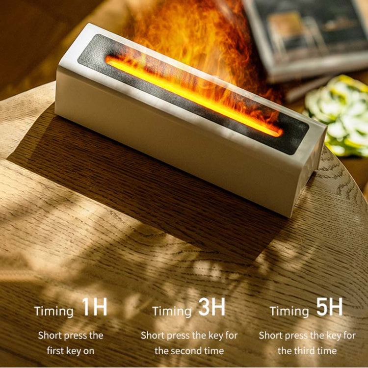 Difusor de Aromaterapia com Chama DQ711 Humidificador de Ar USB Silencioso, DQ711 Preto, DQ711 Branco