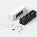 Difusor de Aromaterapia com Chama DQ711 Humidificador de Ar USB Silencioso, DQ711 Preto, DQ711 Branco