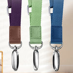 Mobile Phone Messenger Lanyard Adjustable Wide Hanging Neck Sling, Matcha Green, Gem Blue, Dark Purple, Orange, Silver, Classic Black