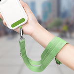 Mobile Phone Messenger Lanyard Adjustable Wide Hanging Neck Sling, Matcha Green, Gem Blue, Dark Purple, Orange, Silver, Classic Black