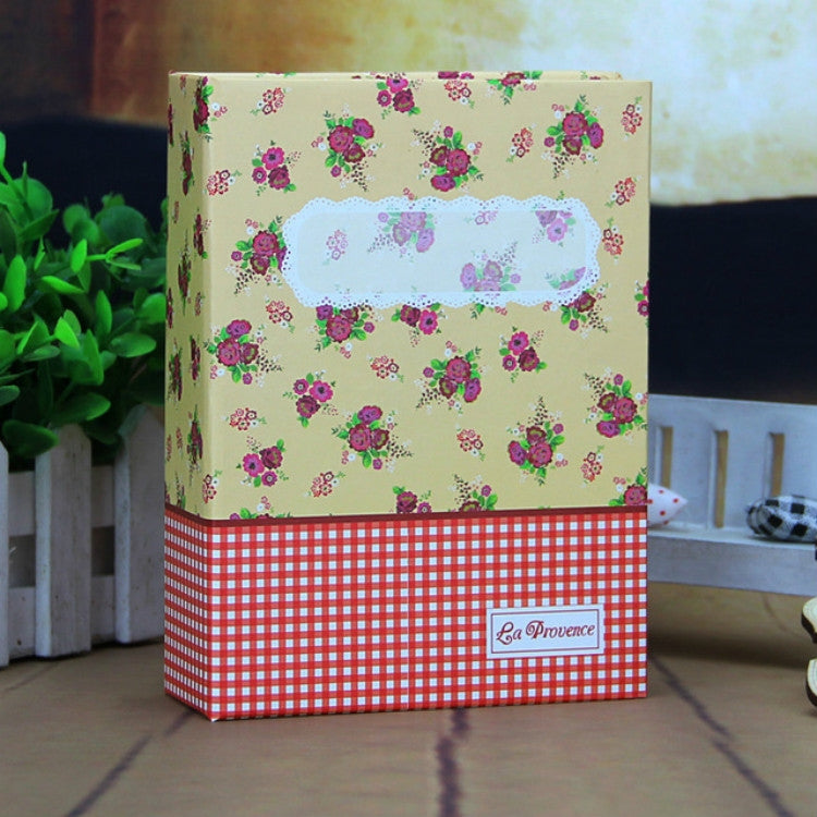 Álbum de fotos de bolso 4R pequeno com flores, 6 polegadas, 100 folhas