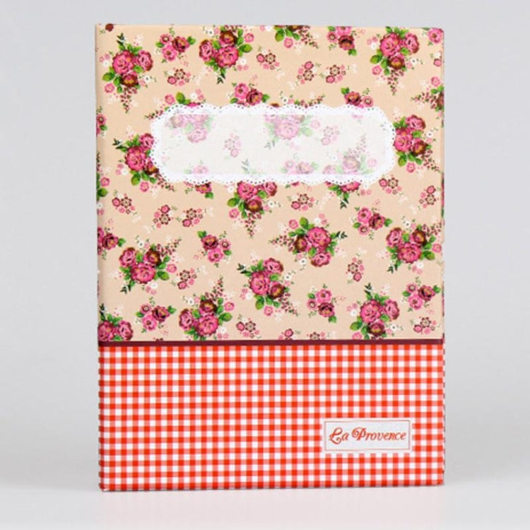 Álbum de fotos de bolso 4R pequeno com flores, 6 polegadas, 100 folhas