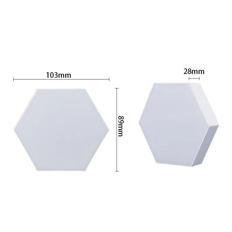 Luzes hexagonais RGB Symphony DIY para ambiente de cabeceira, lâmpada de parede inteligente em favo de mel, conjunto de 10 peças, conjunto de 12 peças