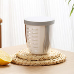 Copo para Snacks de Frutas e Legumes de 600ml com Tampa e Garfo, Caixa de Salada Hermética e à Prova de Fugas