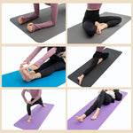 Tapete de Yoga NBR 187 x 62,5 x 0,8cm Alargado e Espesso, Tapete Antiderrapante para Dança e Fitness