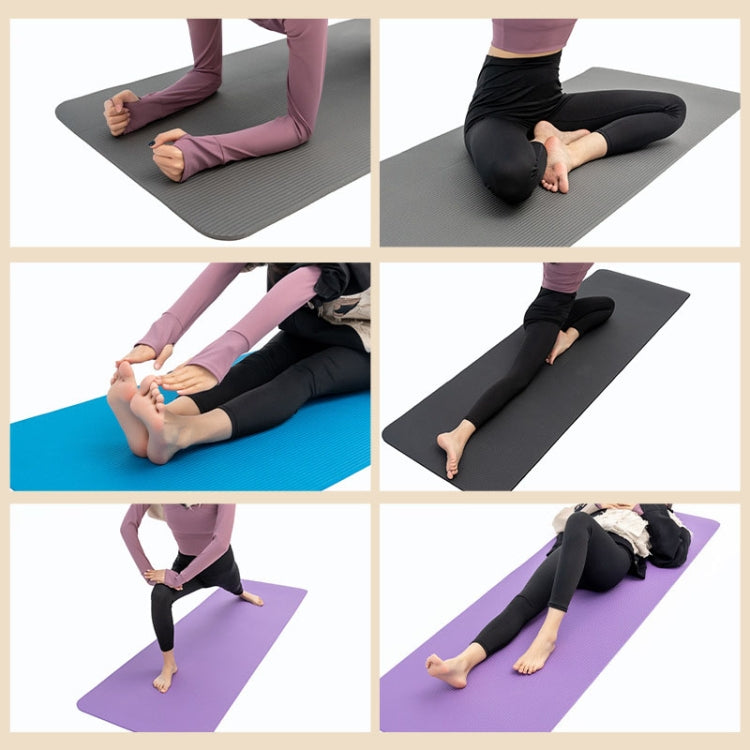 Tapete de Yoga NBR 187 x 62,5 x 0,8cm Alargado e Espesso, Tapete Antiderrapante para Dança e Fitness