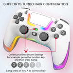 Aderência Bluetooth Sem Fios com Luzes Coloridas Para PS4