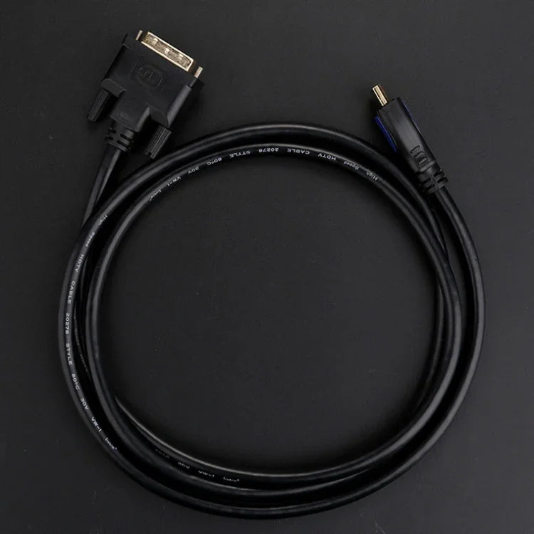 Cabo HDMI 3m para DVI 24+1P 1080P Bidirecional HD para Ligação de Computador a Monitor, HDMI para DVI