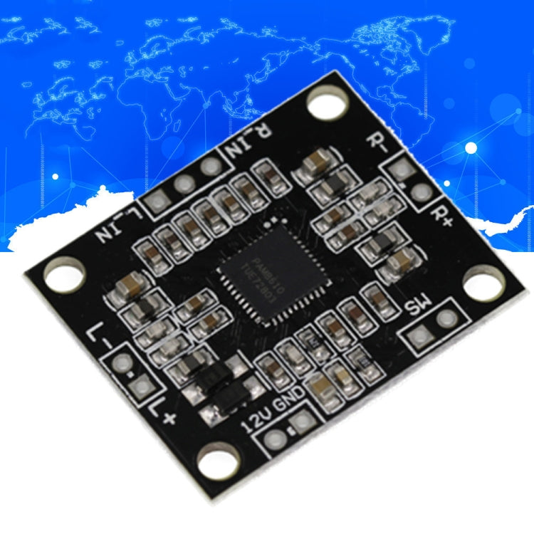 Placa Amplificadora Digital XH-M181 PAM8610 2x15W Amplificador de Dois Canais, 2x15W Dois Canais