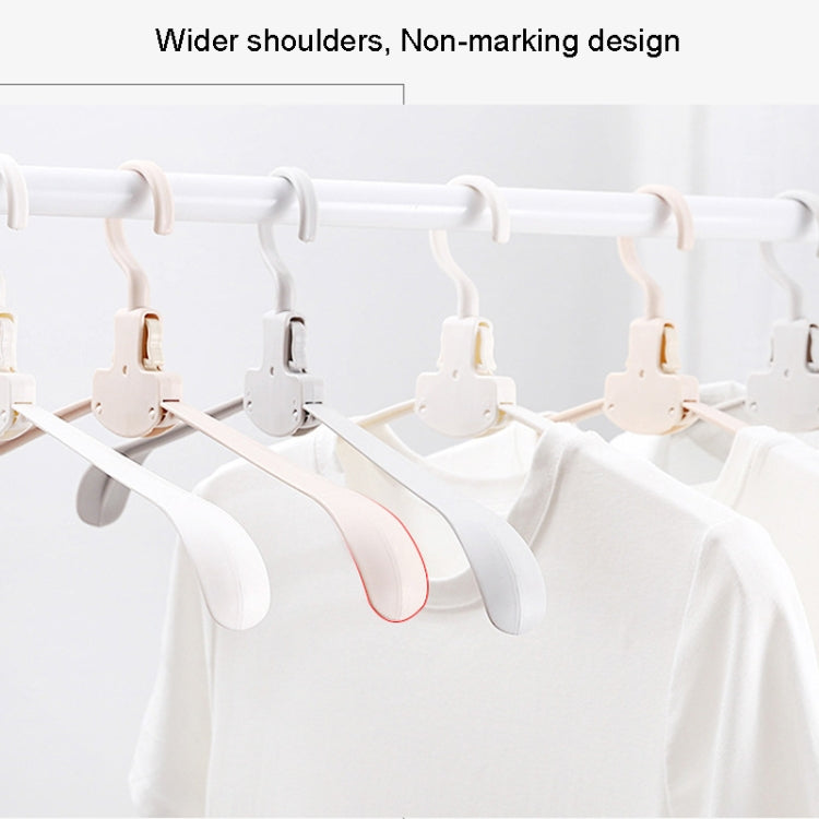 Cabide de Viagem Dobrável em Plástico, Ombro Largo Portátil para Secagem de Roupa Sem Marcas